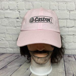Pink Dad Hat Women Baseball Cap Strap Back Castrol Embroidered Cotton FERSTEN